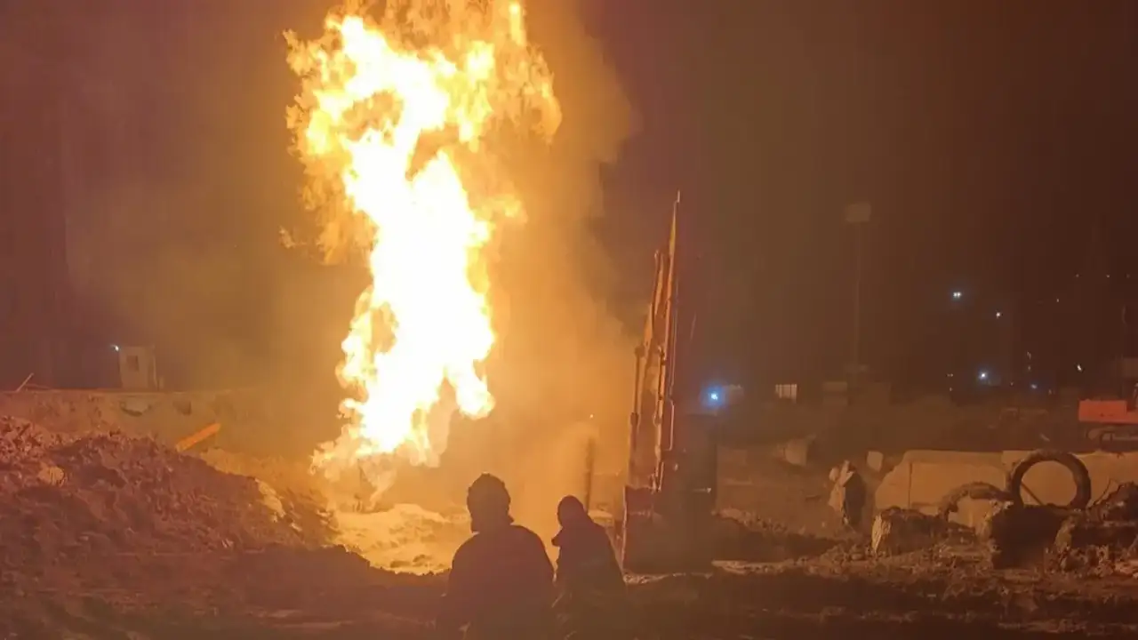 Hatay’da doğalgaz borusu patladı: 2 işçi yaralandı
