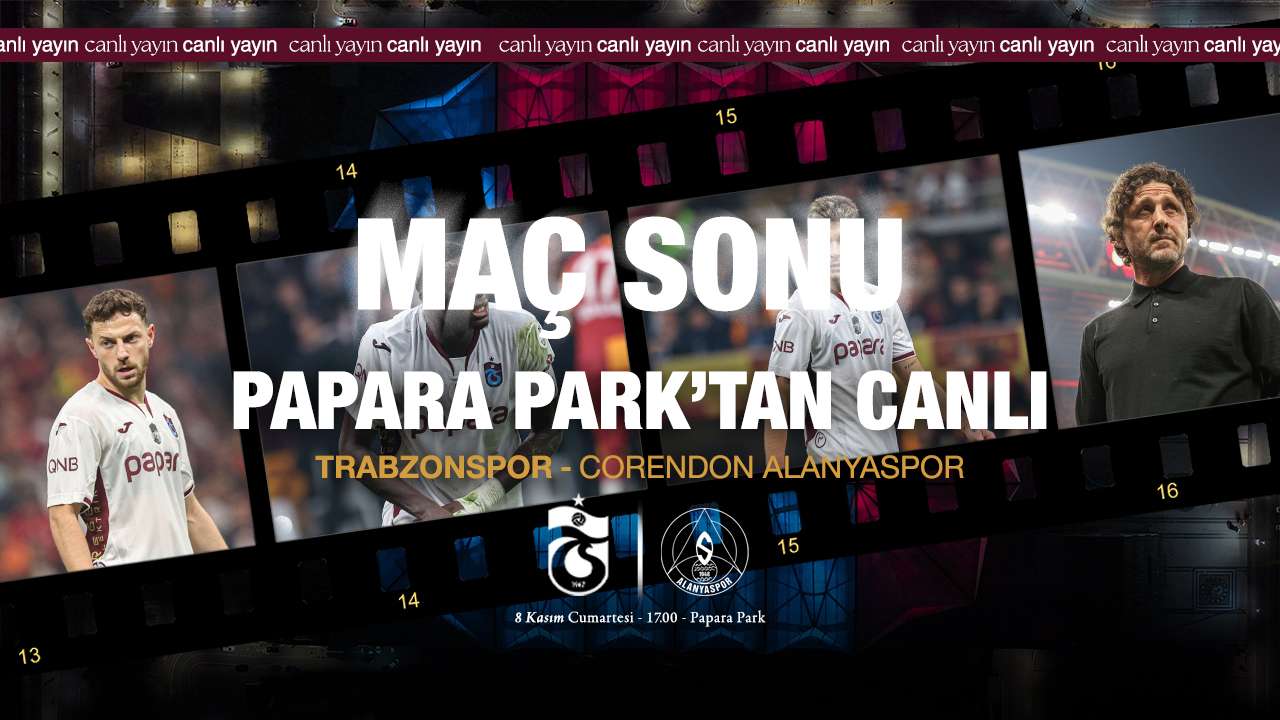 Trabzonspor - Alanyaspor maçı Papara Park önü - CANLI YAYIN