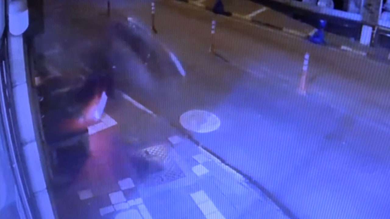 Trabzon'da ölümle sonuçlanan motosiklet kazasının görüntüleri ortaya çıktı