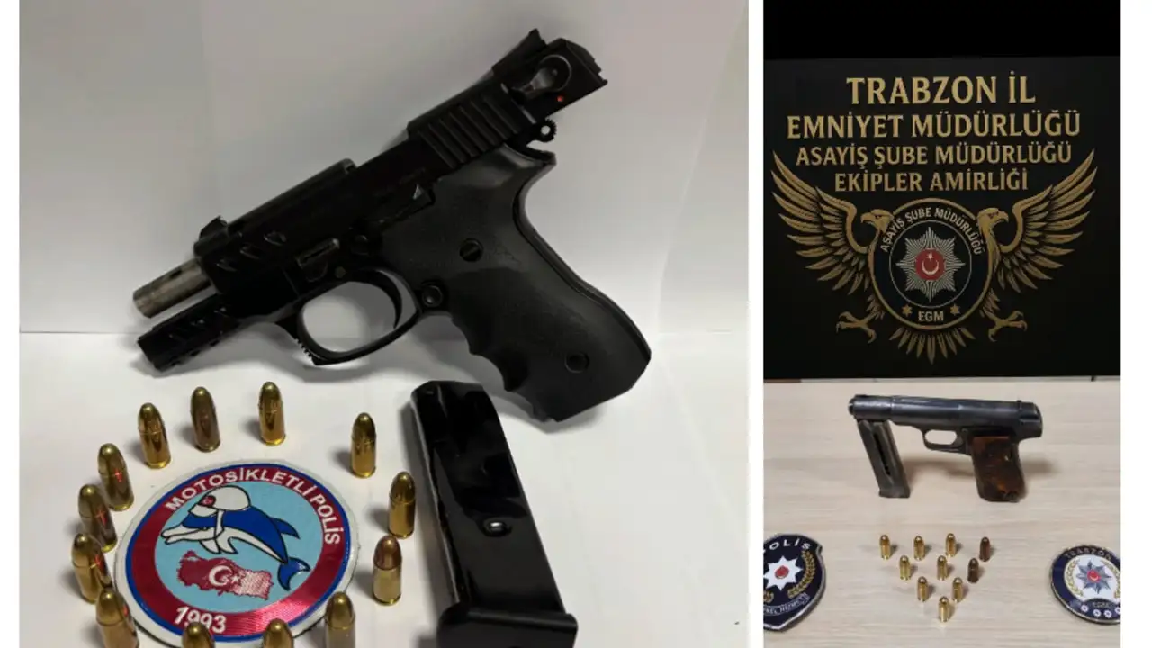 Trabzon’da ruhsatsız silah operasyonu: 11 şüpheli yakalandı
