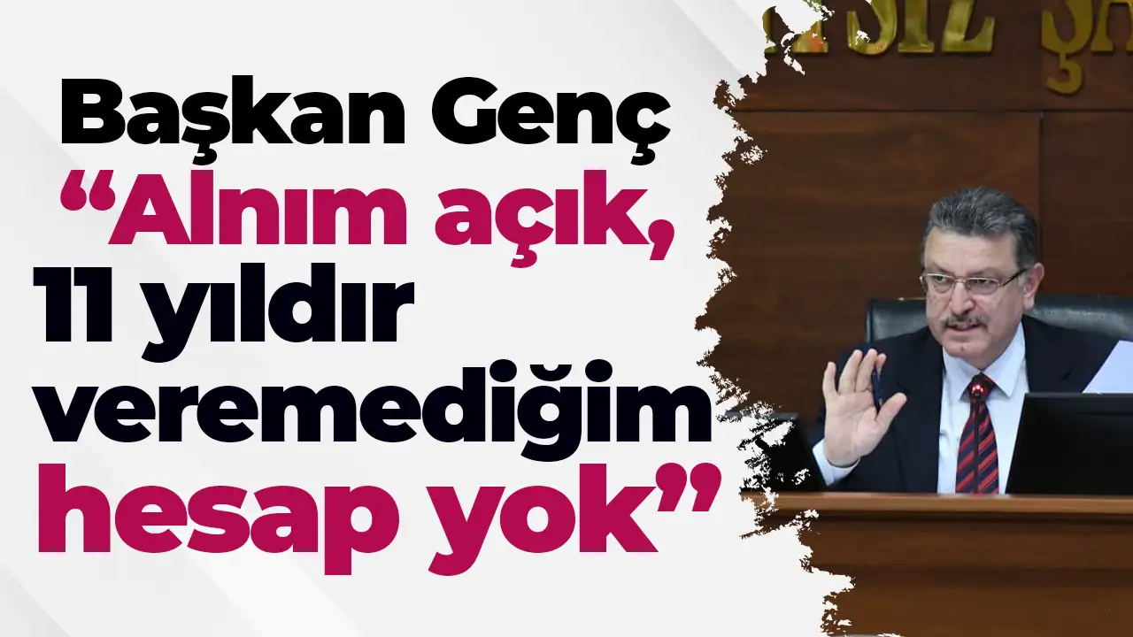 Başkan Genç’ten Sayıştay eleştirilerine mecliste net cevap:  "Alnım Açık, 11 Yıldır Veremediğim Hesap Yok "