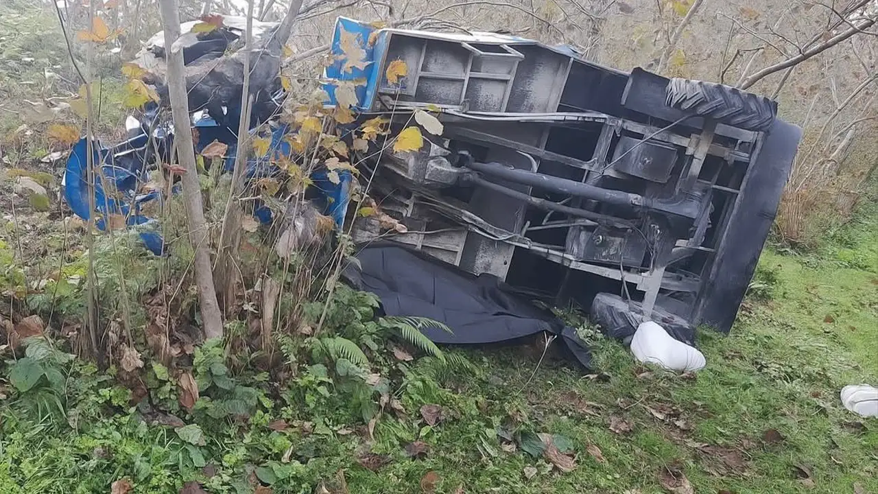 Ordu'da patpat uçuruma yuvarlandı: 1 ölü, 2 yaralı