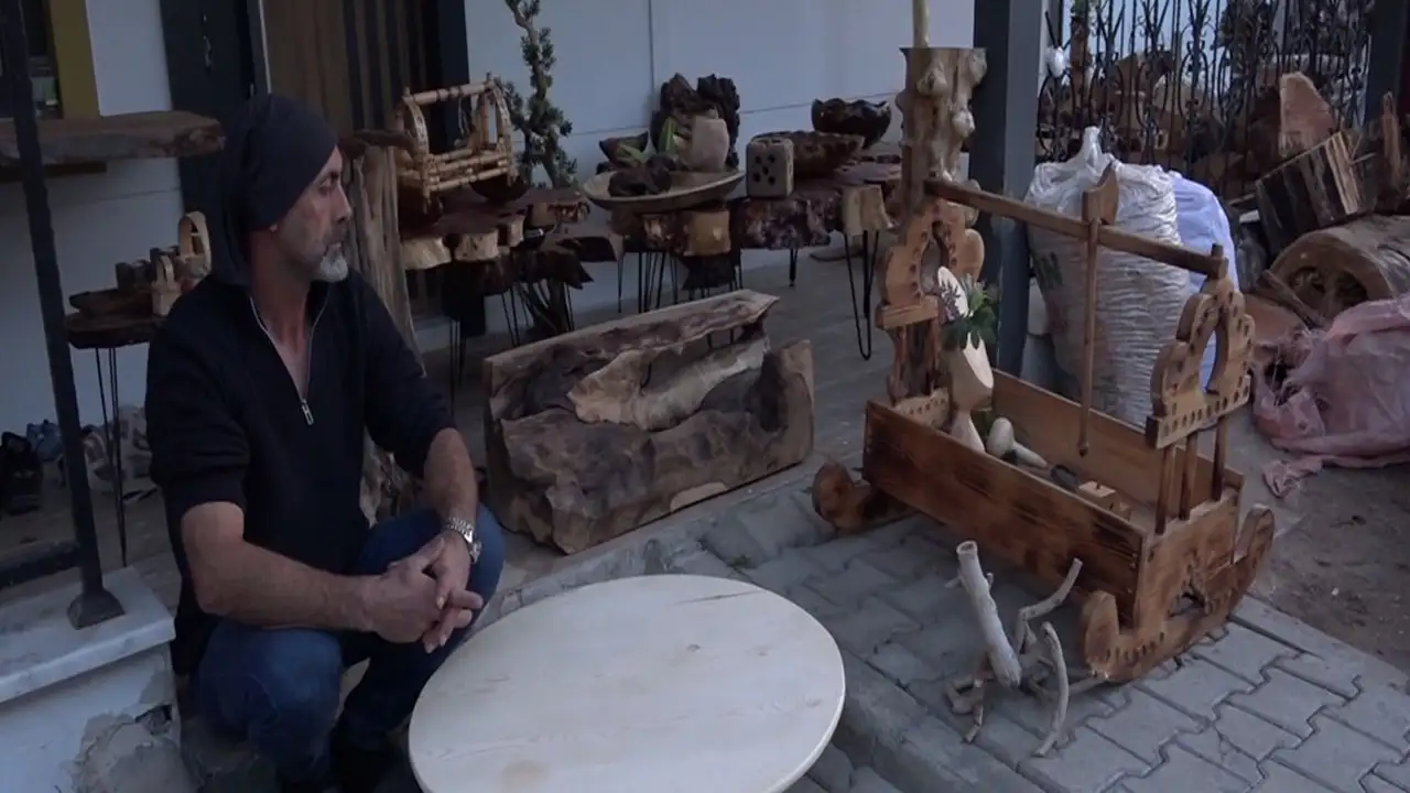 Artvin'de 25 yıldır ahşap işliyor: Hayali müze kurmak