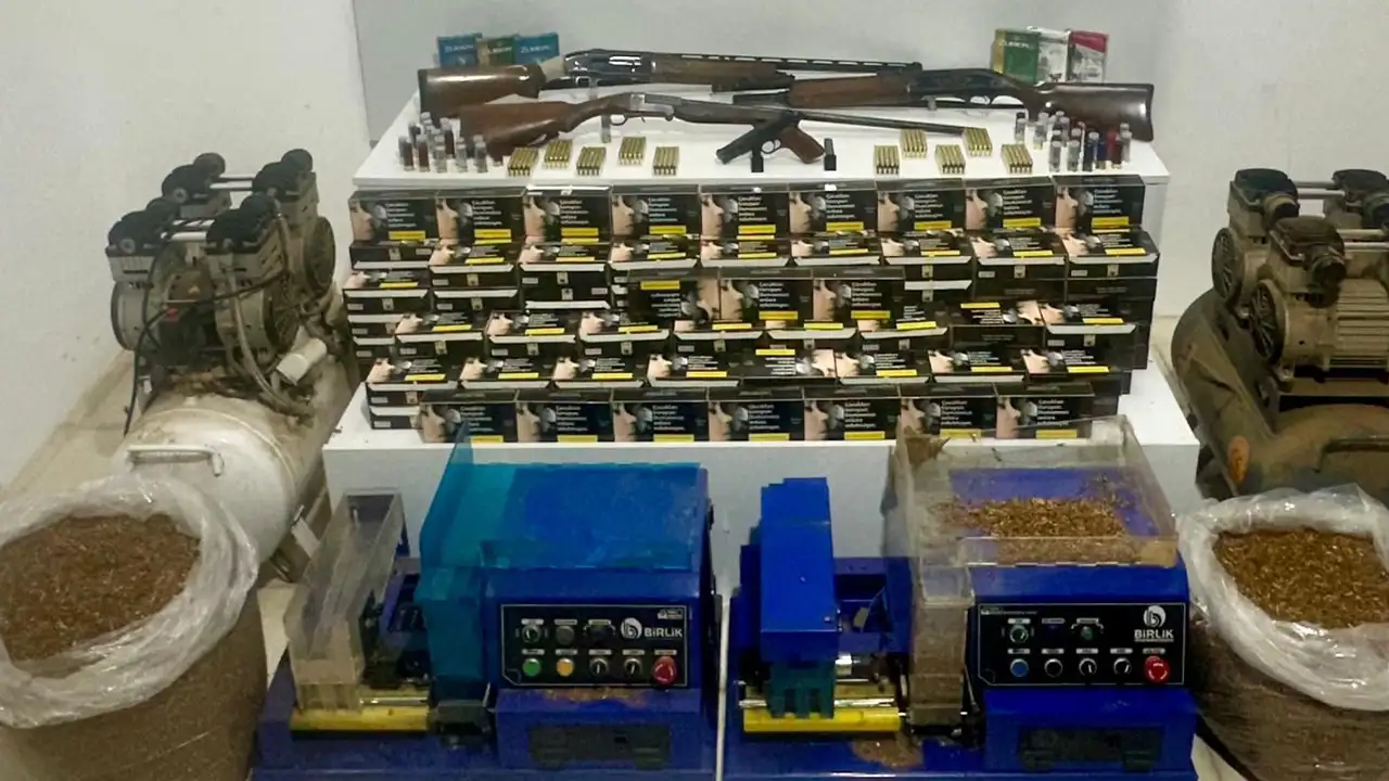Samsun'da kaçak tütün ve silah operasyonu: 1 kişi gözaltında