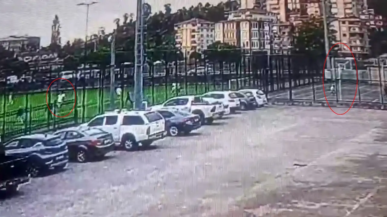 Rize’de kahkaha dolu an: Kaleye şut basketle sonuçlandı