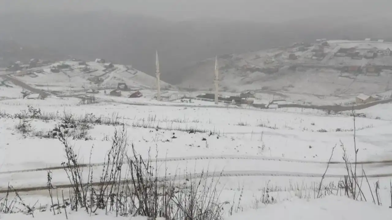 Gümüşhane'nin yüksek kesimleri kara büründü