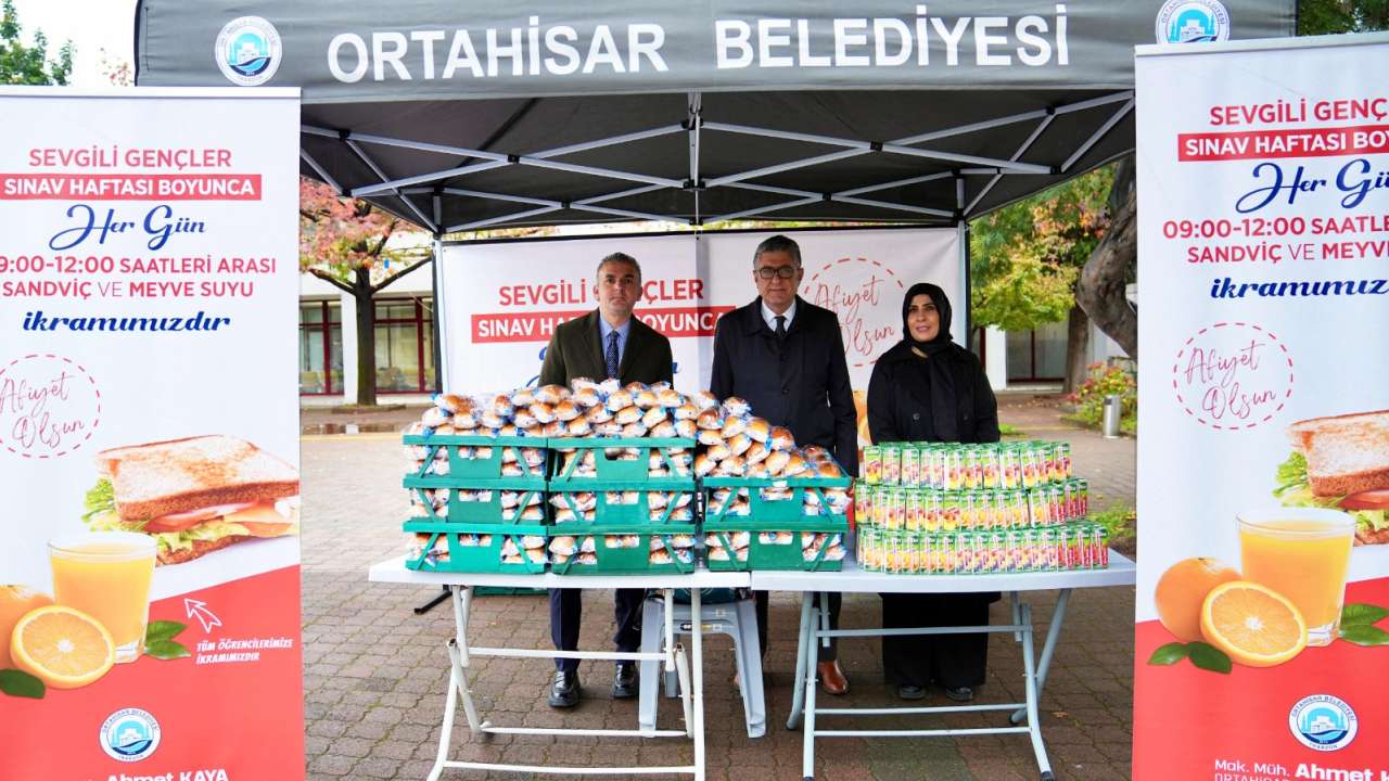 Ortahisar Belediyesi’nden Sınav Haftasında Öğrencilere Destek