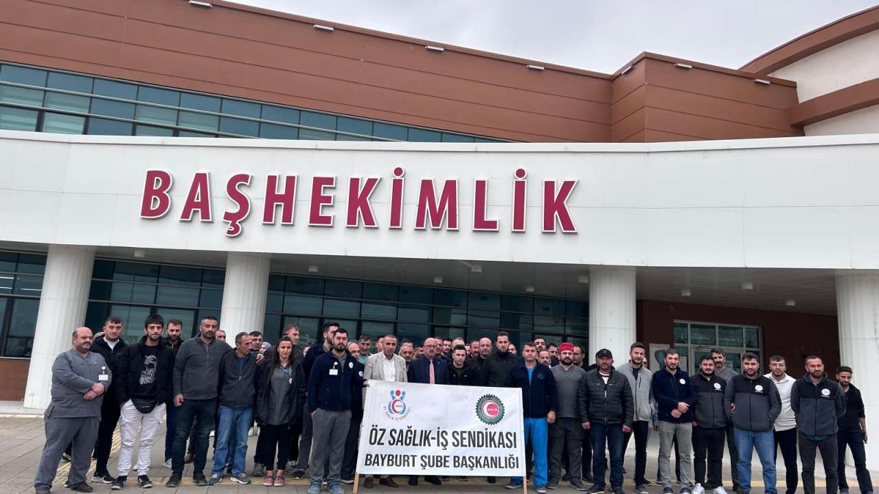 Bayburt Devlet Hastanesinde temizlik görevlisine şiddet iddiası