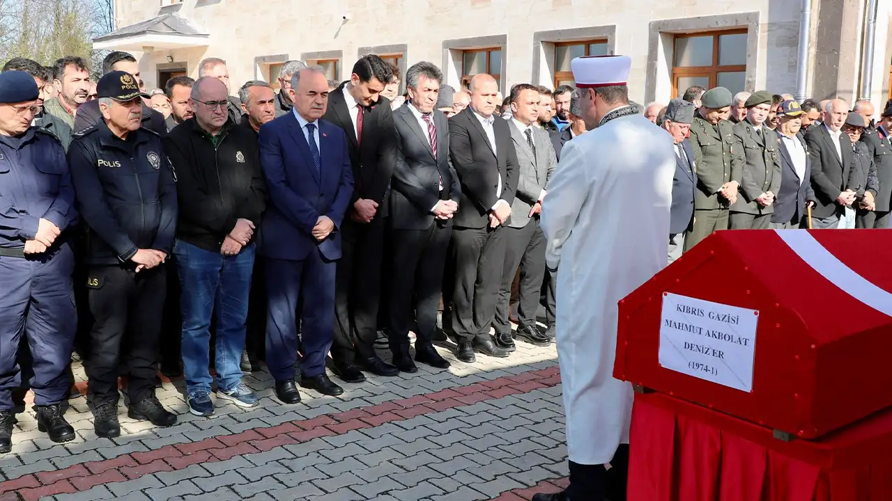 Ordu’da Kıbrıs Gazisi Mahmut Akbolat son yolculuğuna uğurlandı