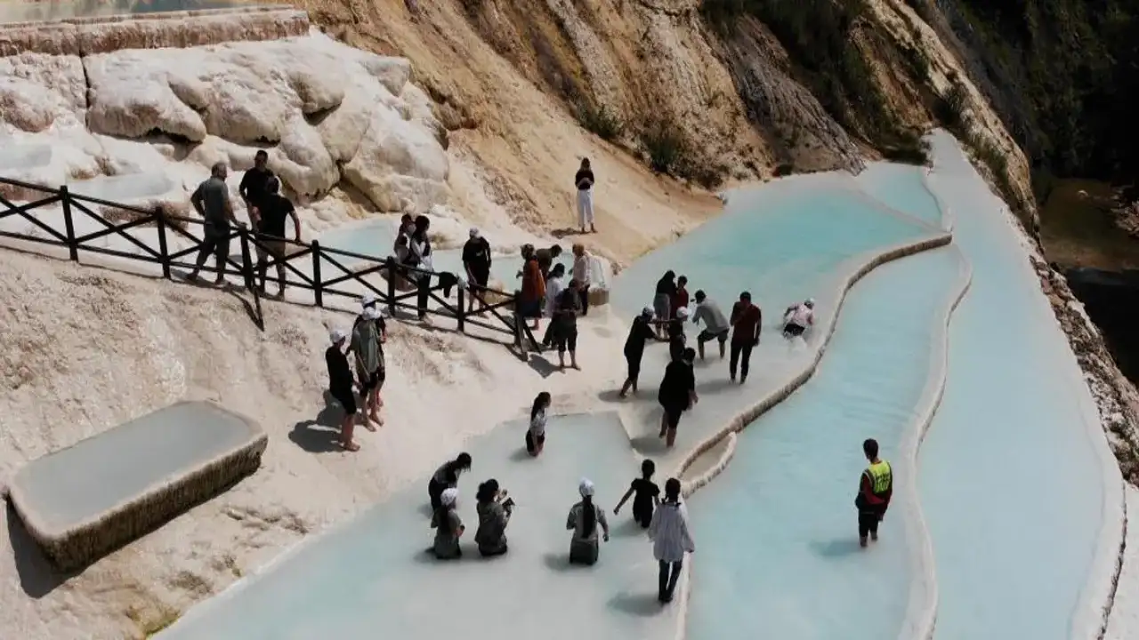 Giresun’un Göksu Travertenleri ilgi odağı oldu: 3 yılda 1 milyon ziyaretçi