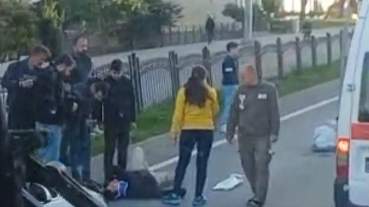 Samsun'da motosiklet dubalara çarptı: Savrulan sürücü yaralandı