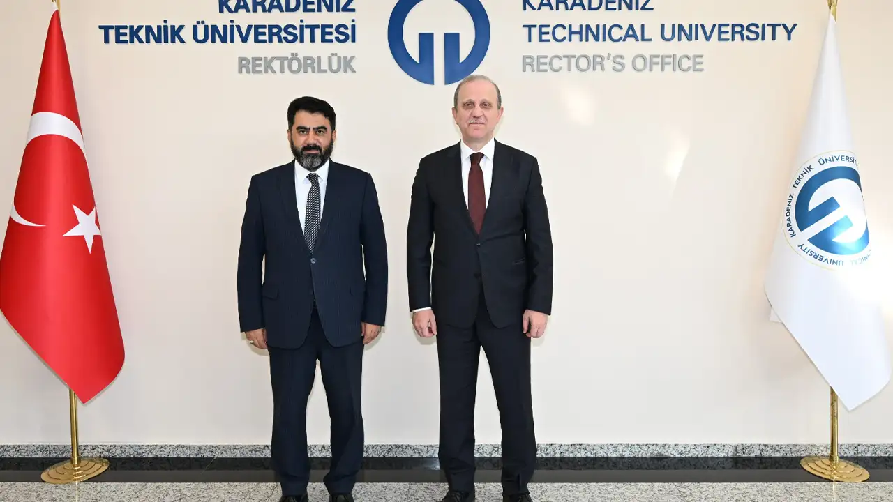 Trabzon İl Müftüsü Çiçek’ten KTÜ Rektörü Çuvalcı’ya iadeyi ziyaret