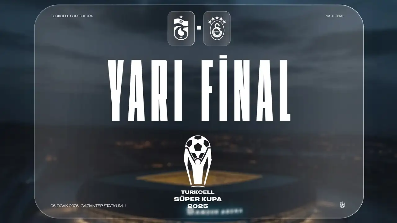 Trabzonspor - Galatasaray Süper Kupa yarı finalinin yapılacağı stat belli oldu