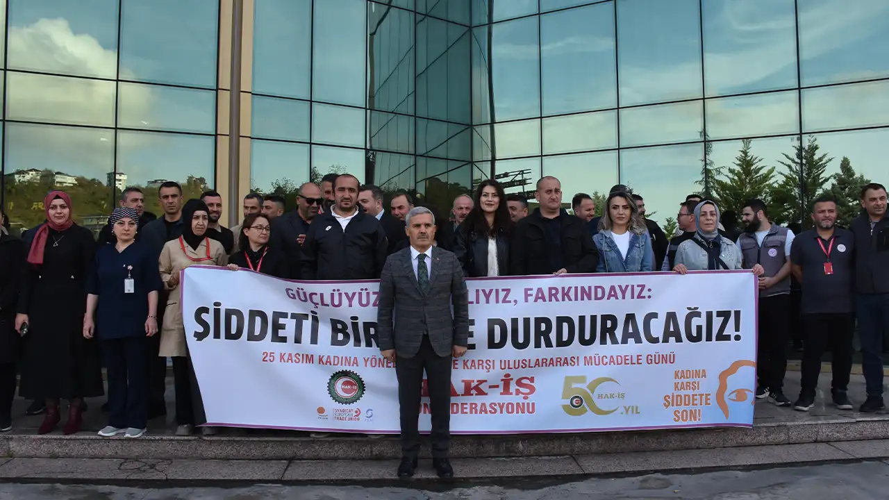 HAK-İŞ Trabzon: "Kadına yönelik şiddetin her türüne karşı duruyoruz"