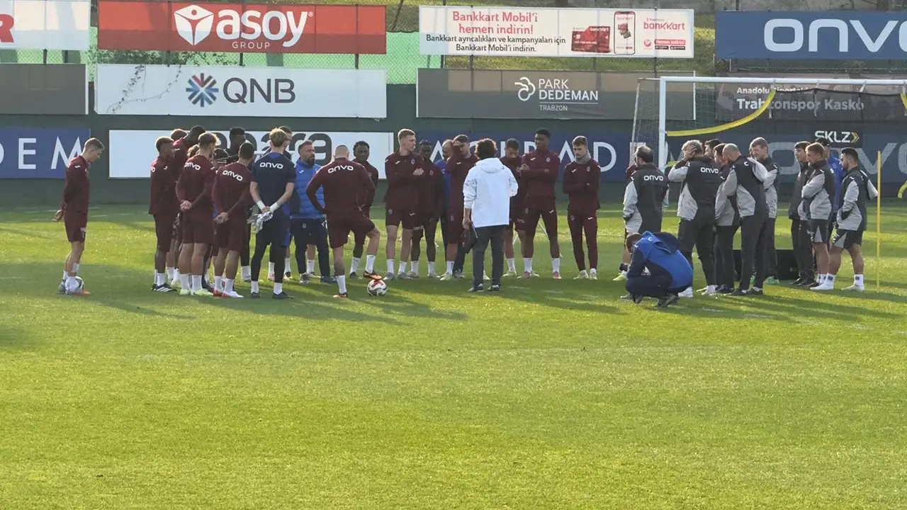 Trabzonspor'da Konyaspor maçı öncesi 10 eksikli antrenman