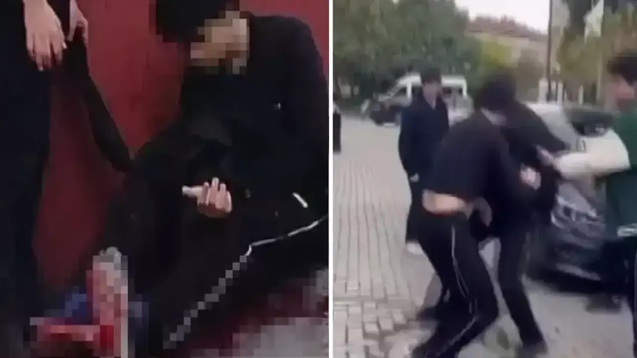 Okul önünde bıçaklı kavga: Lise öğrencisi kanlar içinde yere yığıldı
