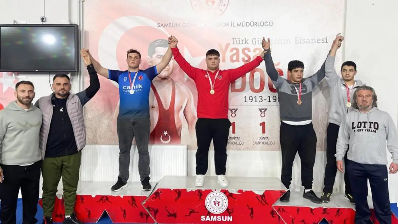 Samsun'da Canik Belediyespor’dan güreşte madalya yağmuru: 6 altın, 8 derece