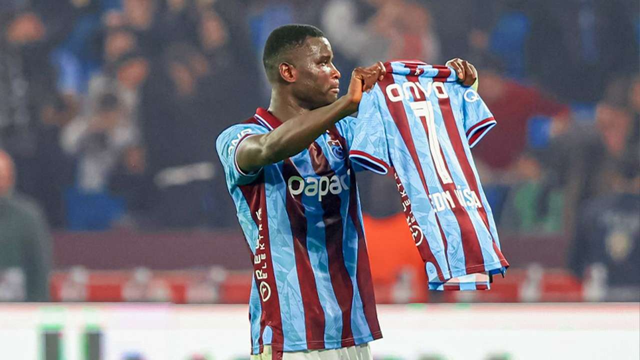 Trabzonspor’da gol sevinci Visca’ya armağan edildi
