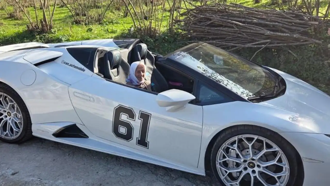 Trabzon köy yollarında milyonluk araç şaşkınlığı: Babaanne viral oldu