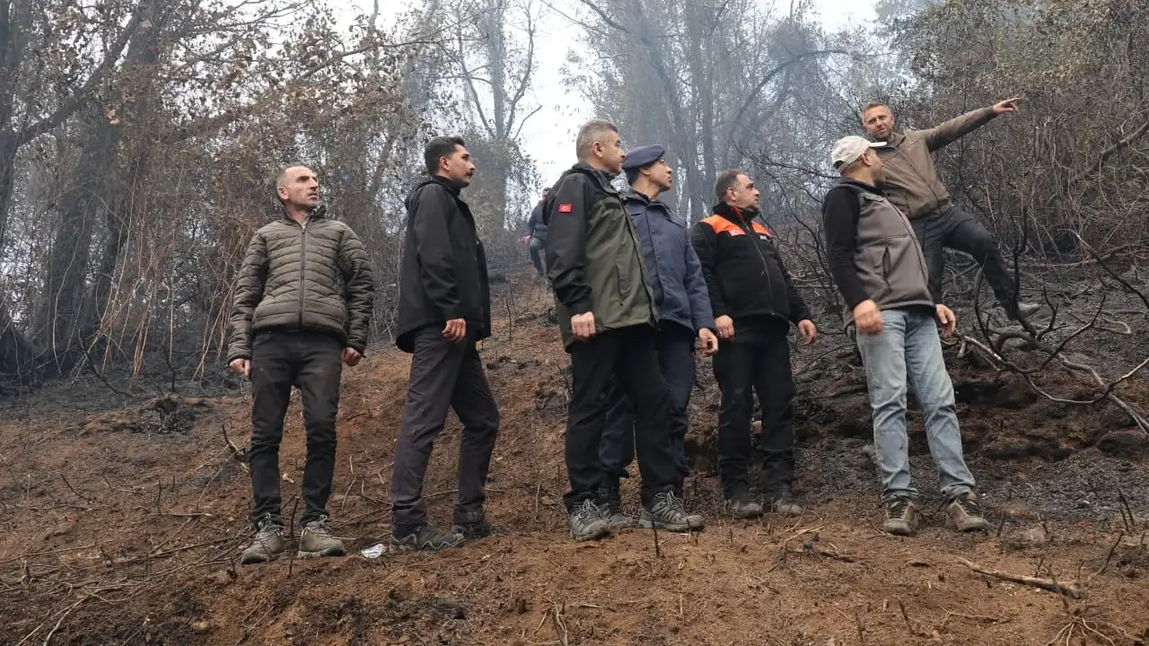 Artvin'de 5 hektarlık alanda çıkan örtü yangını söndürüldü: 135 personel müdahale etti