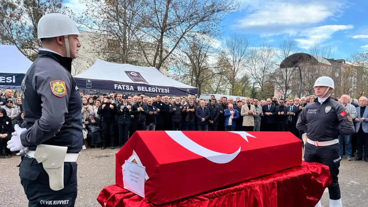 Ordu’da polis memuru Tuncay Ebrinç son yolculuğuna uğurlandı