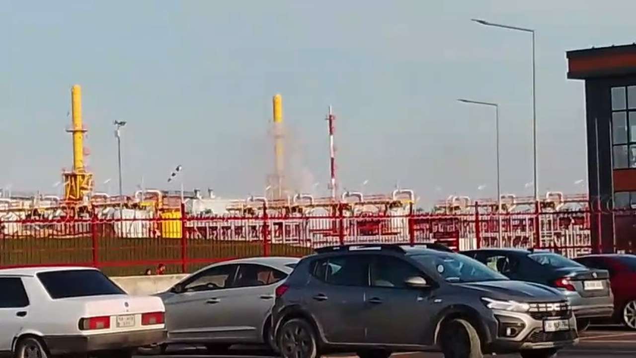 İstanbul'da doğal gaz tesisinde yangın çıktı