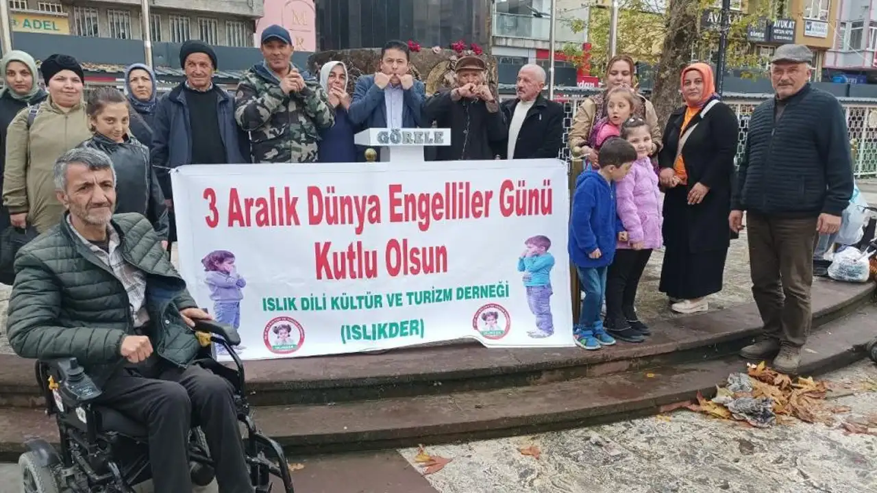 Giresun’da 3 Aralık Dünya Engelliler Günü’nde ıslık diliyle farkındalık