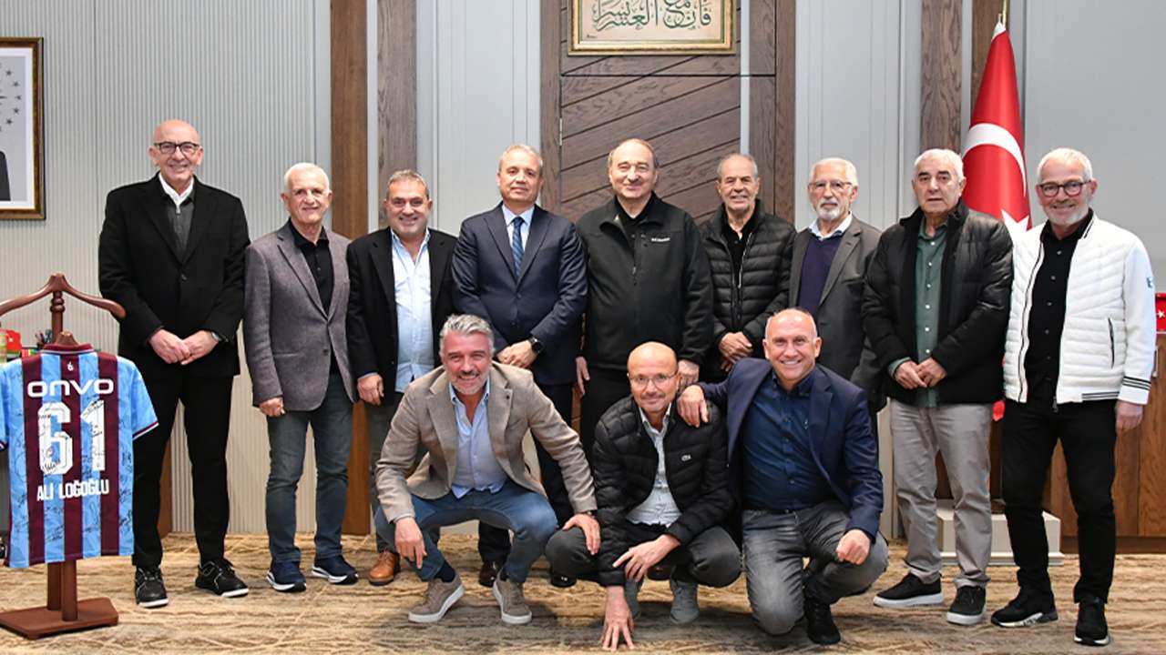 Trabzonspor efsanelerinden Emniyet Müdürü Ali Loğoğlu’na anlamlı ziyaret