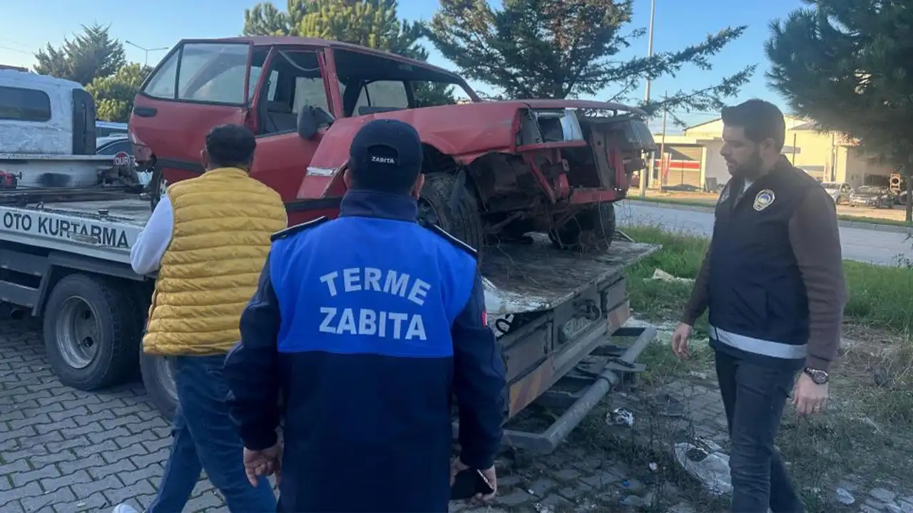 Samsun Terme’de hurda operasyonu: Sanayi bölgesi temizlendi