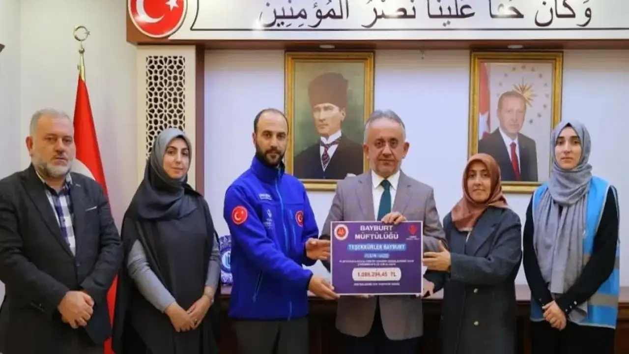 Bayburt’tan Filistin’e gönül K-köprüsü: Hayır çarşılarında 1 Milyon lirayı aşan bağış