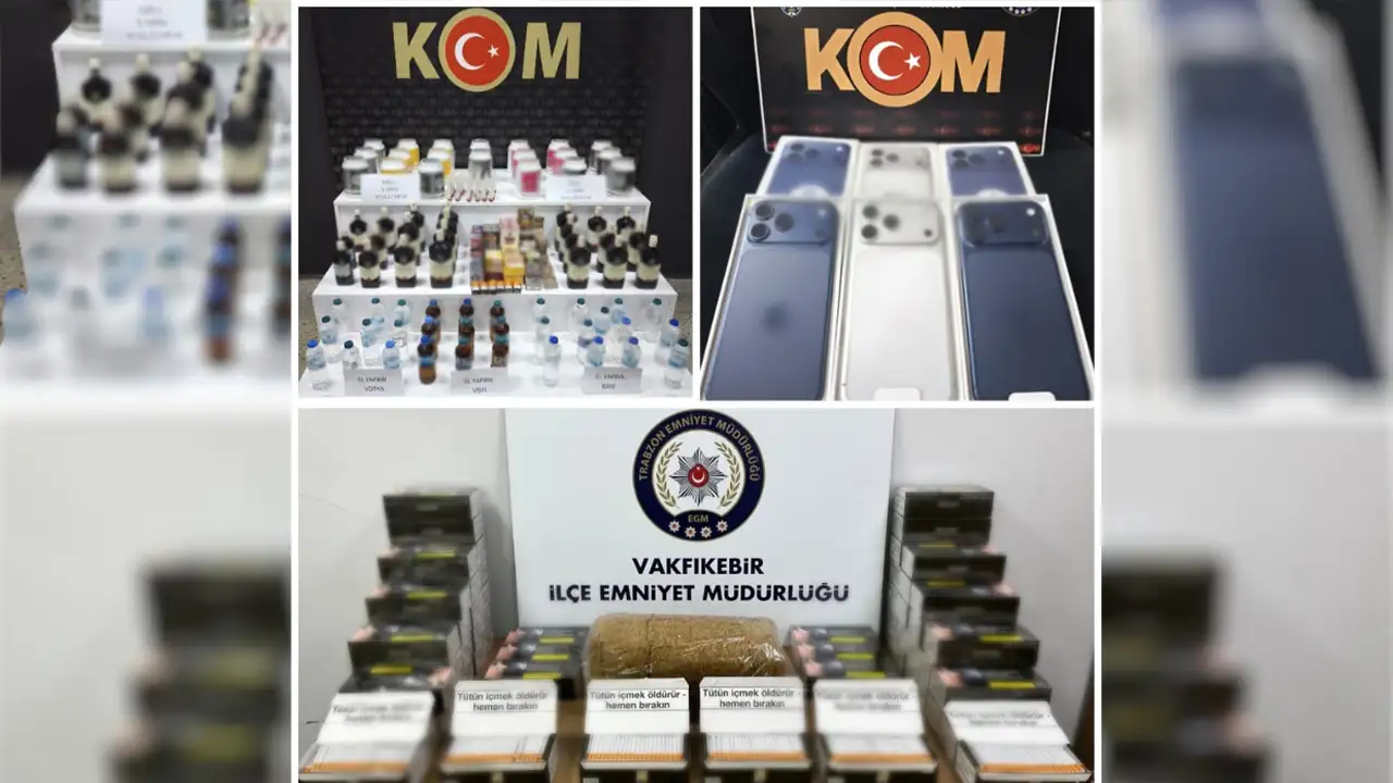 Trabzon’da nokta atışı operasyon: Binlerce makaron ve puro ele geçti