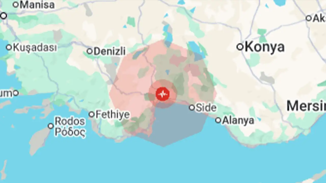 SON DAKİKA... Antalya'da hissedilen bir deprem oldu:  Şiddeti 4.9 olarak ölçüldü