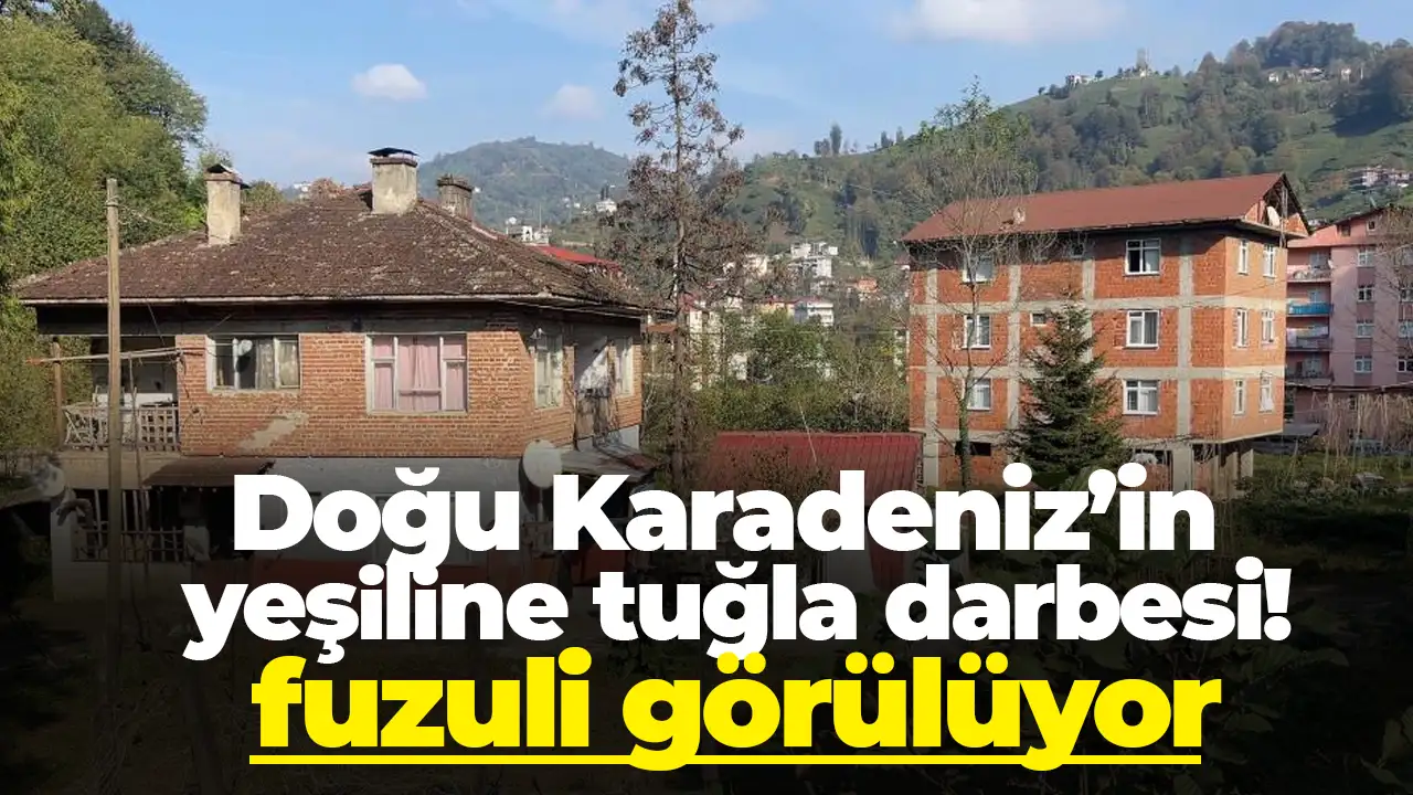 Doğu Karadeniz’in yeşiline tuğla darbesi: Dış cepheye yapılan masraf fuzuli görülüyor