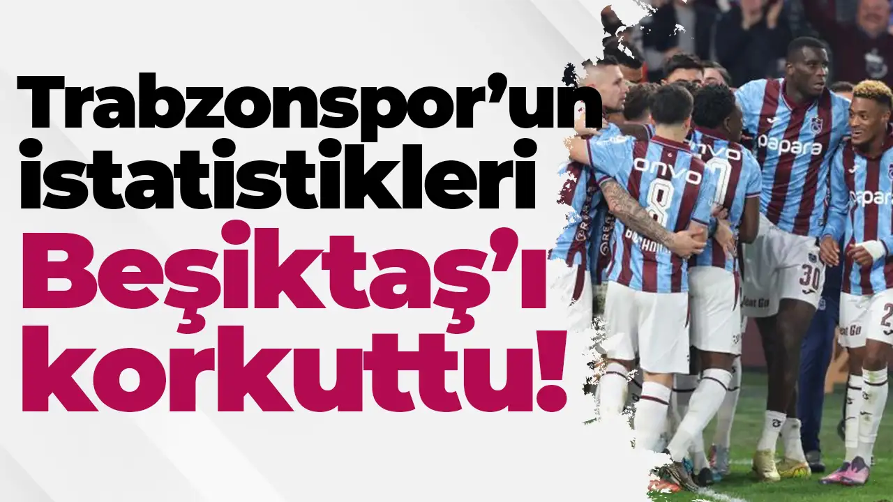Trabzonspor'un istatistikleri Beşiktaş'ı korkuttu