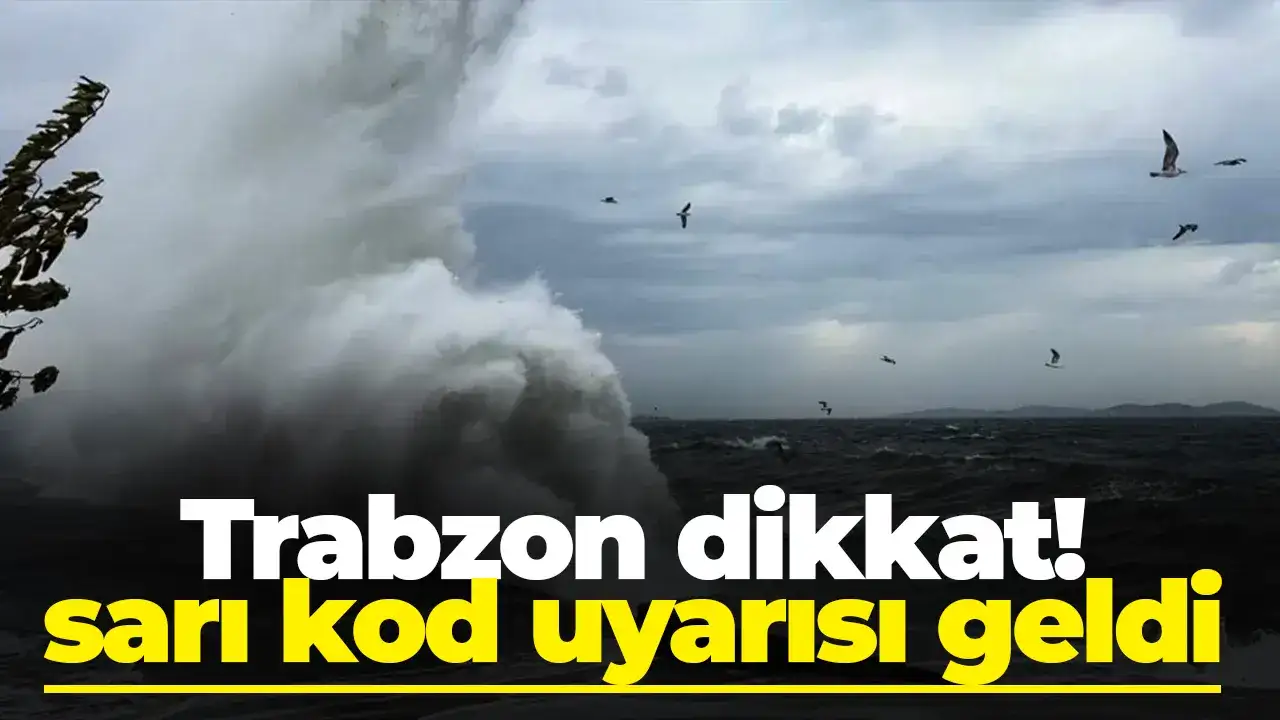 Meteoroloji Trabzon için sarı kod uyarısı yaptı: Soğuk hava ve kuvvetli rüzgar bekleniyor