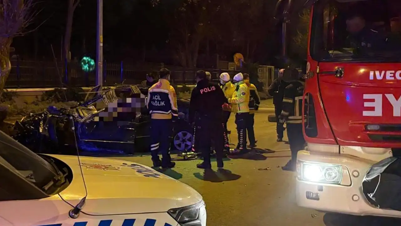 Kayseri’de otomobil 200 metre savruldu: Sürücü hayatını kaybetti, 1 yaralı