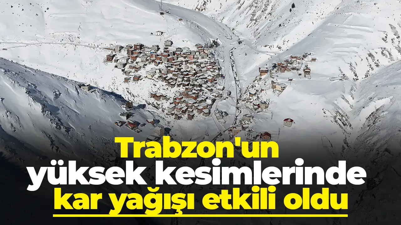 Trabzon'un yüksek kesimlerinde kar yağışı etkili oldu: Ekipler tuzlama çalışmalarına başladı