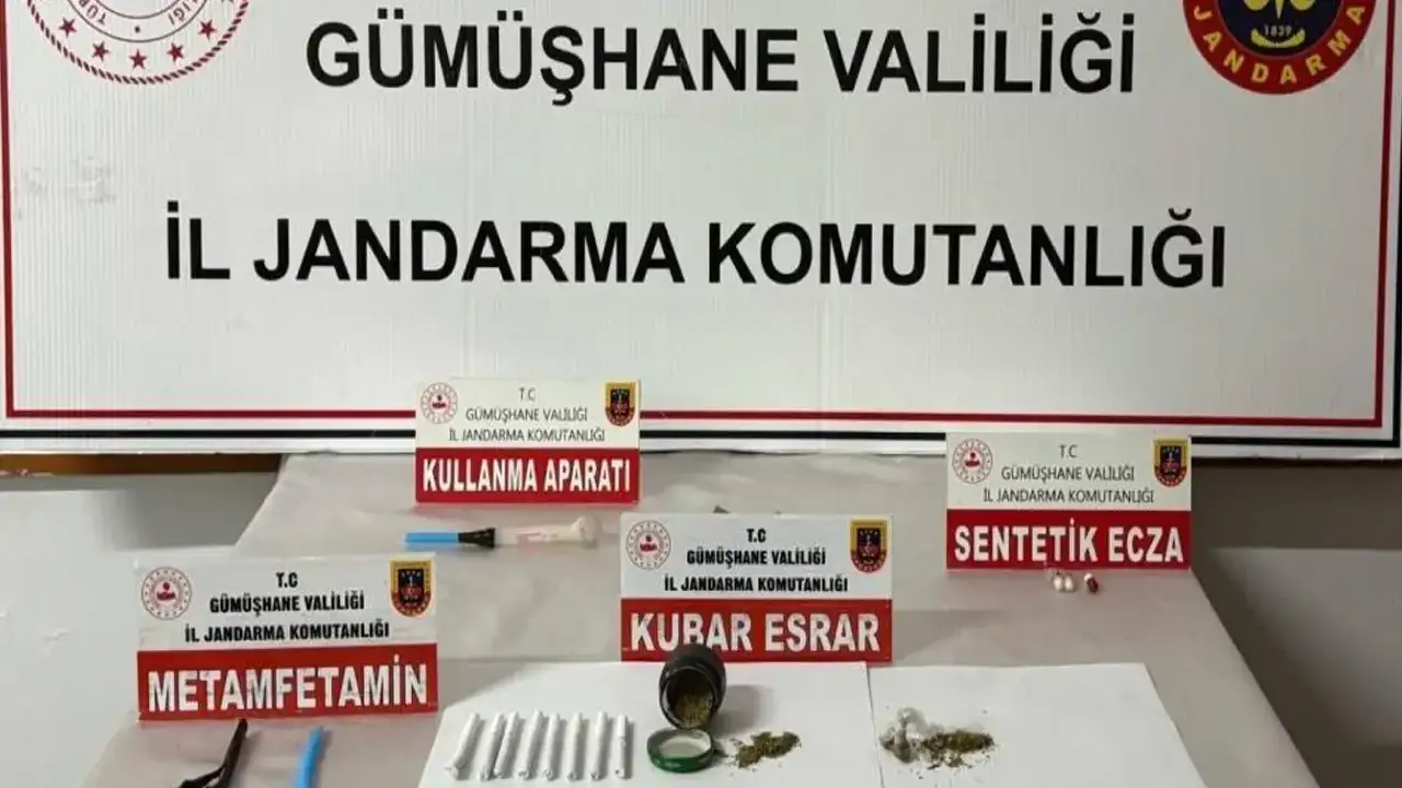 Kocaeli’den Gümüşhane’ye uyuşturucu sevkiyatına jandarma darbesi