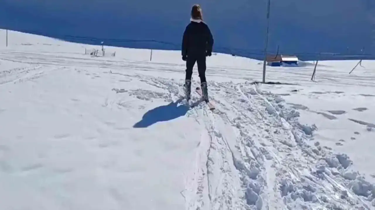 Giresun Eğribel Kayak Merkezi ilk misafirlerini ağırladı