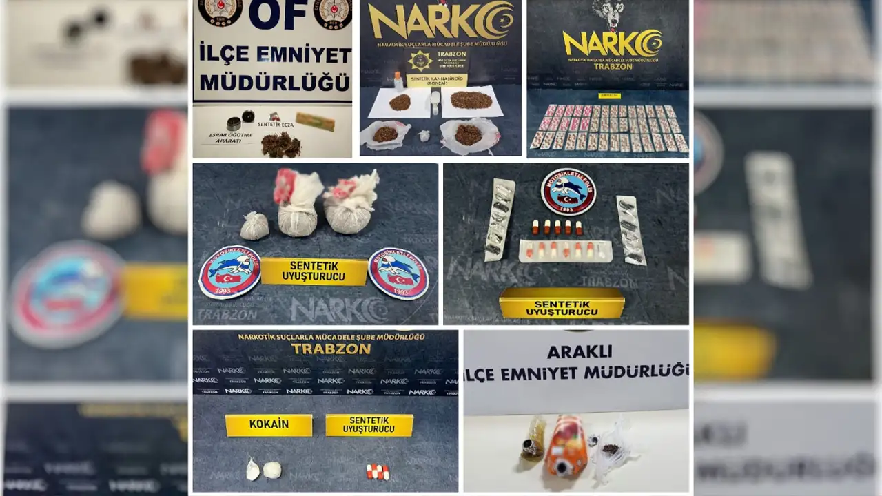 Trabzon’da zehir operasyonu: Bonzai ve kokain ele geçirildi