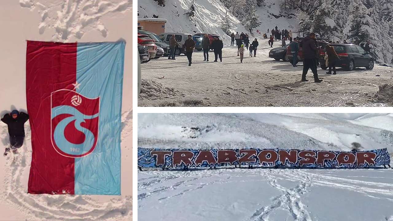 Dağlar bile bordo-maviye bezendi