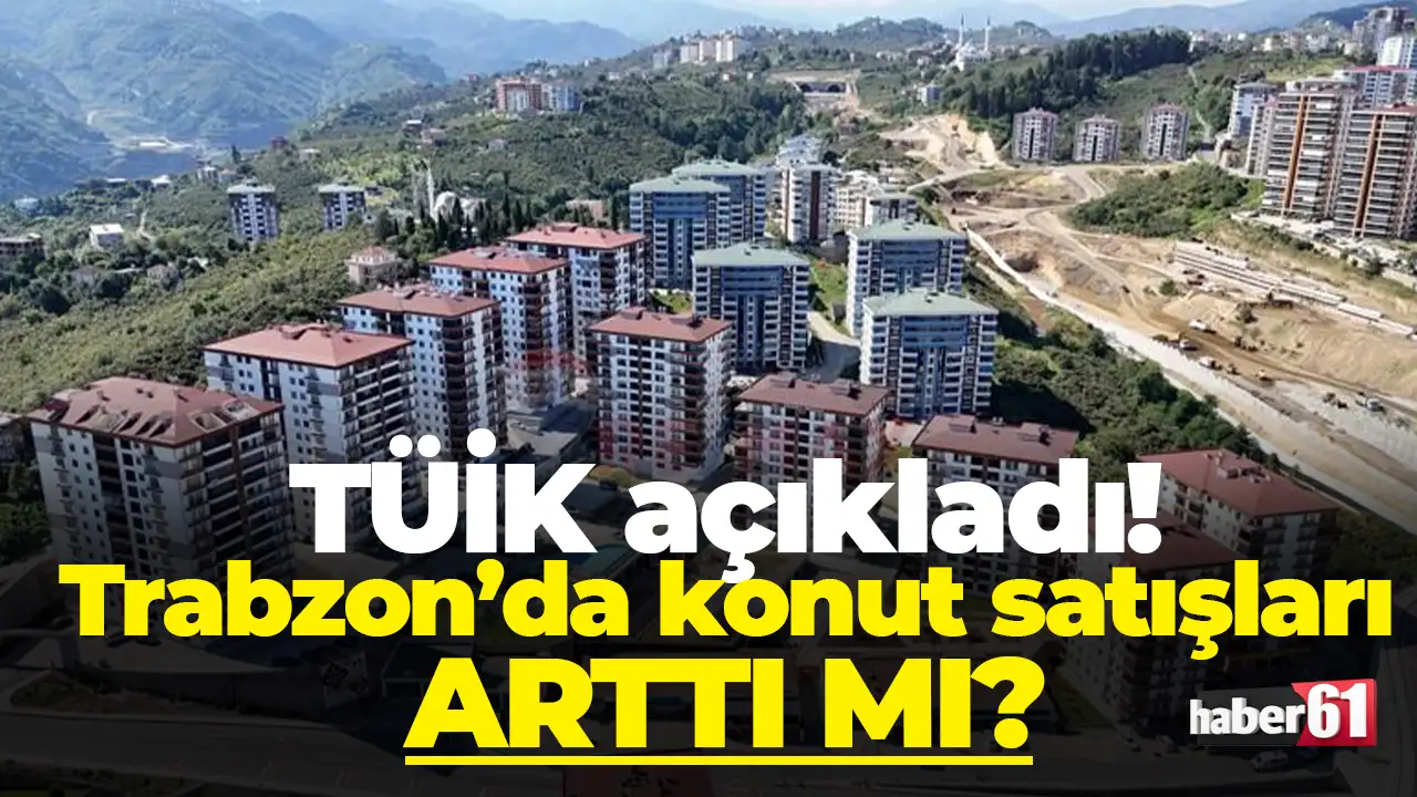 TÜİK açıkladı: Trabzon'da Kasım ayında ev alan arttı