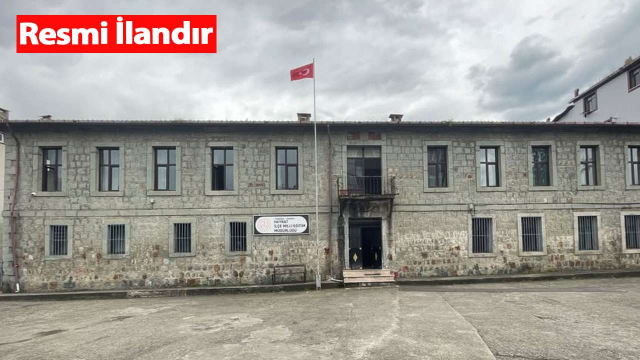 Hayrat İlçe Milli Eğitim Müdürlüğü Yemek Hizmeti alacak