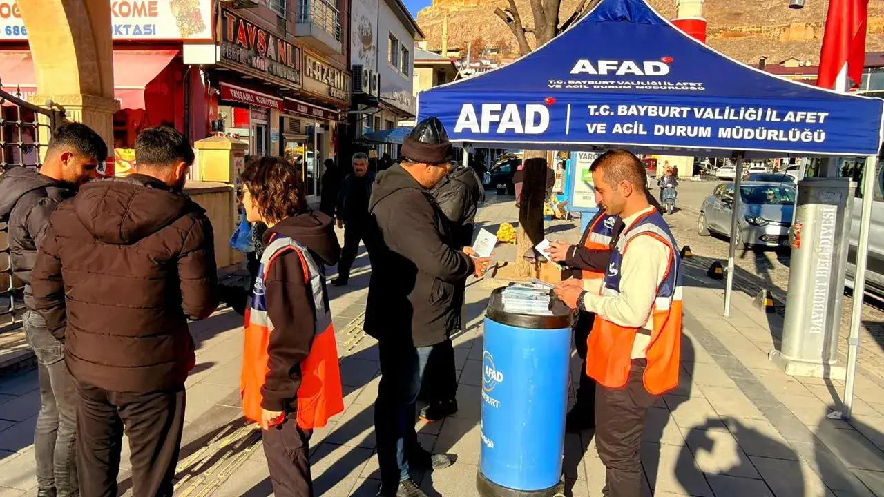 Bayburt’ta AFAD’dan afet bilinci çalışması