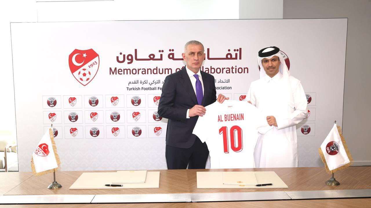 TFF ve Katar Futbol Federasyonu arasında anlaşma: Başkan Hacıosmanoğlu Doha'da