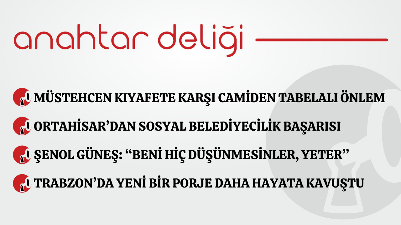 Anahtar Deliği 24.12.2025 - Müstehcen kıyafete karşı camiden tabelalı önlem