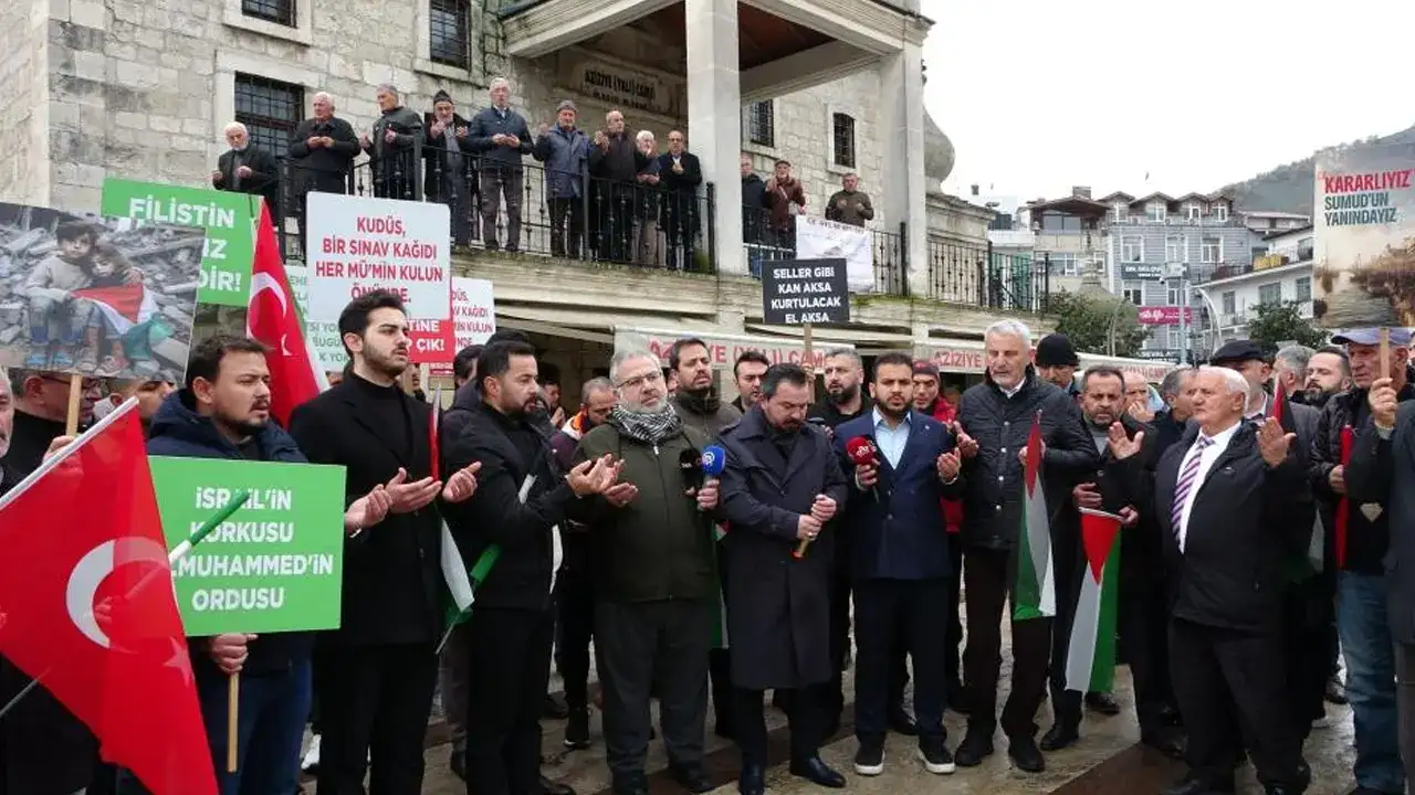 Ordu’dan Filistin’e destek İsrail’e tepki geldi