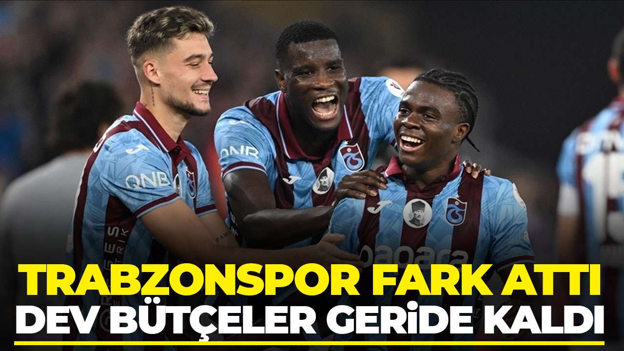 Trabzonspor dev bütçeleri geride bıraktı: Düşük maliyet ile en yüksek verim