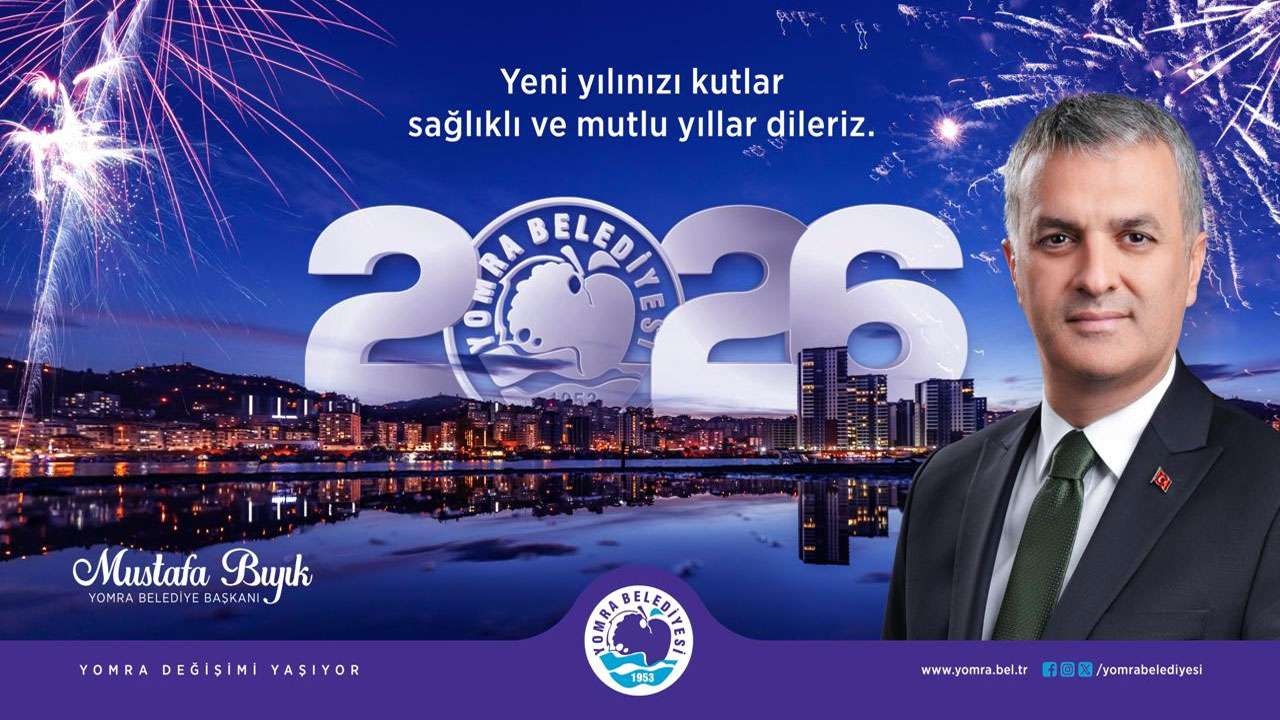 Yomra Belediyesi Yılbaşı Kutlama mesajı