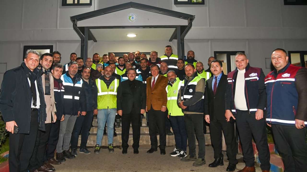 Başkan Genç’ten yılbaşında görev yapan personele ziyaret